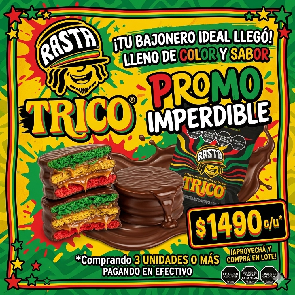 ALFAJOR RASTA TRICO 100GR
